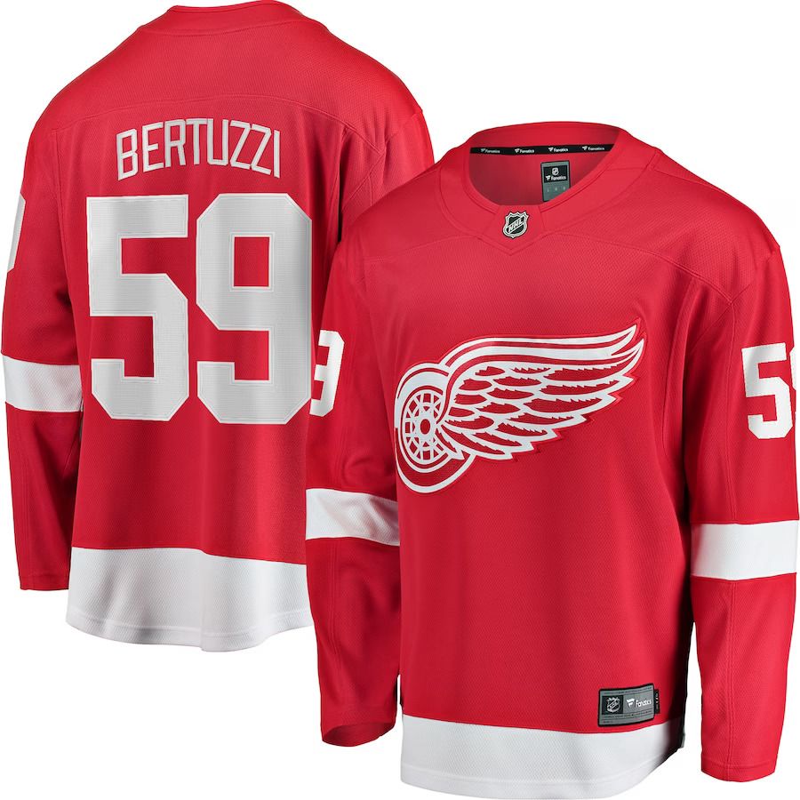 Men Detroit Red Wings #59 Tyler Bertuzzi Fanatics Branded Red Breakaway Player NHL Jersey